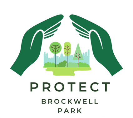 logo for protect brockwell park